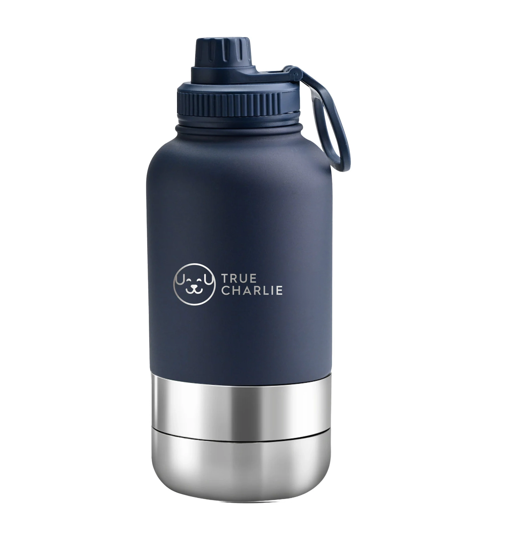 Dog Water Bottle with Bowls – Ocean Blue | 1000ml Leakproof